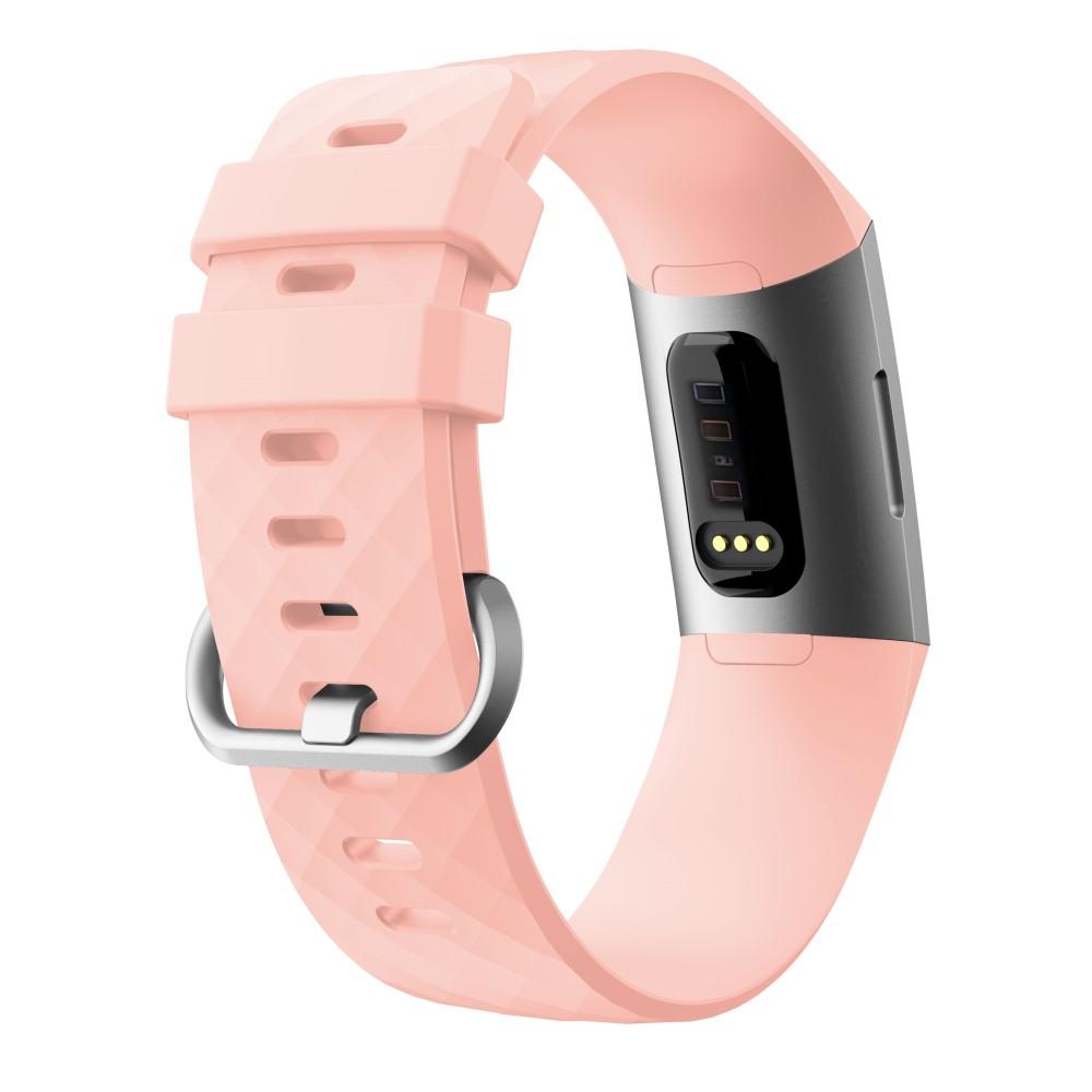 Fitbit Charge 3/Charge 4 Reim Silikon Rosa