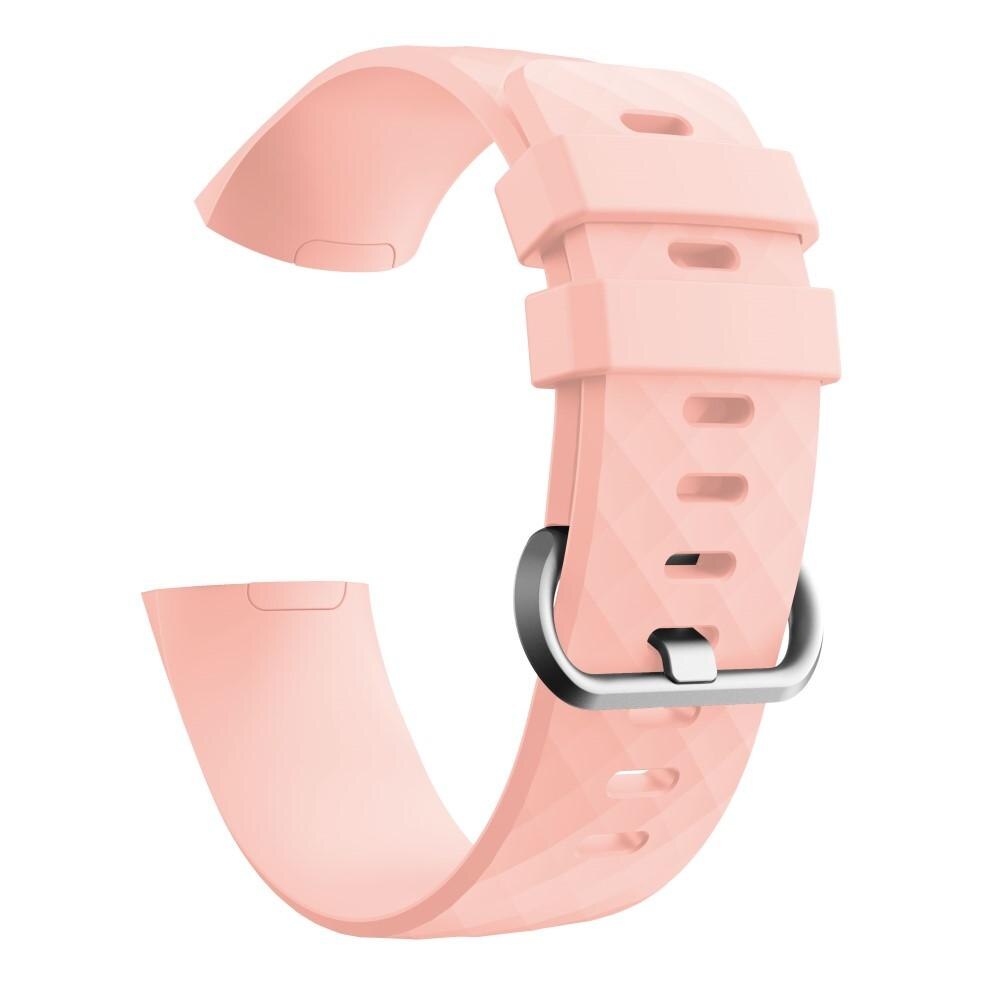 Fitbit Charge 3/Charge 4 Reim Silikon Rosa