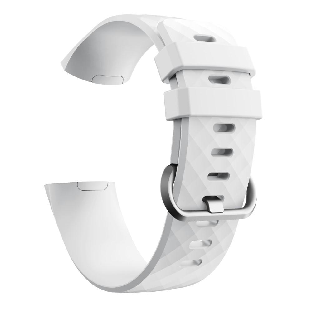 Fitbit Charge 3/4 Reim Silikon hvit