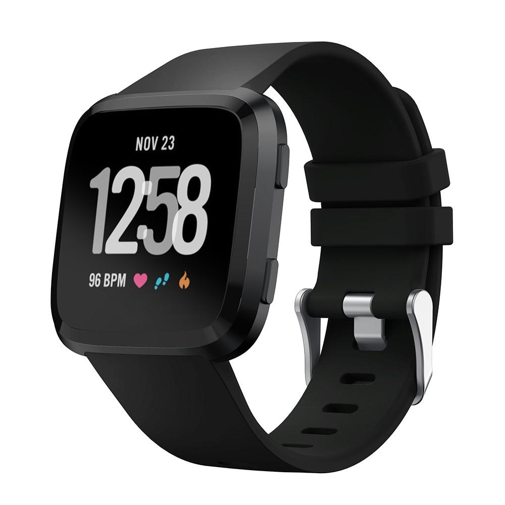 Fitbit Versa/Versa 2 Reim Silikon svart