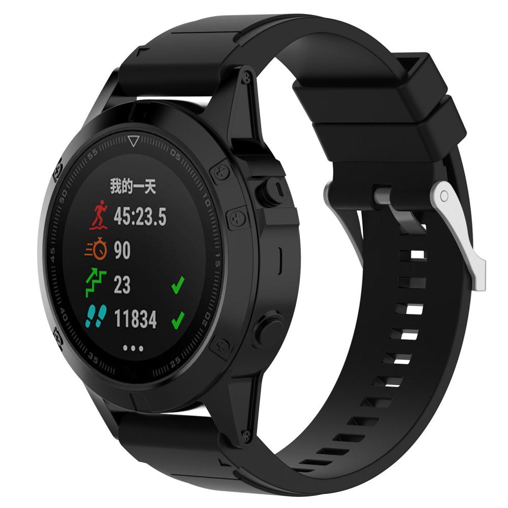 Garmin Fenix 3/3 HR Reim Silikon svart