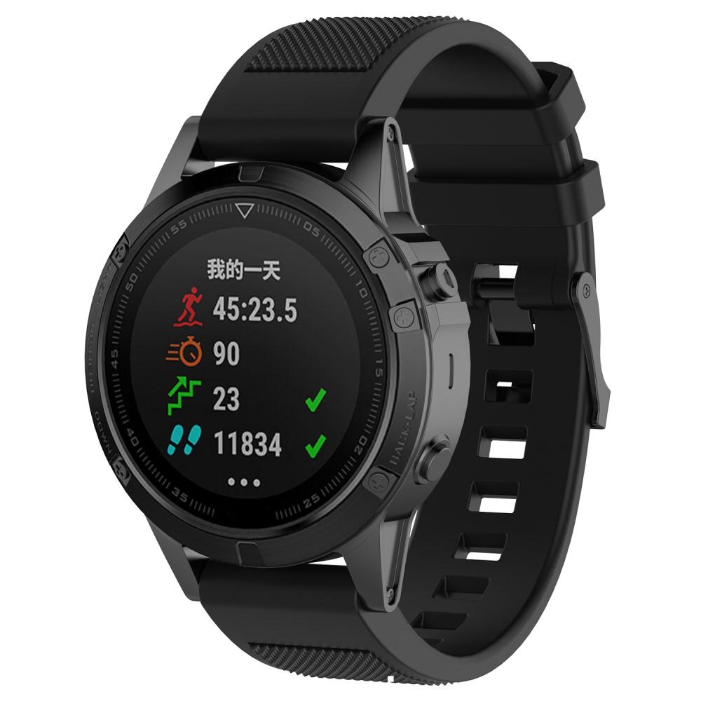 Garmin Forerunner 935/945/955/965 Reim Silikon svart