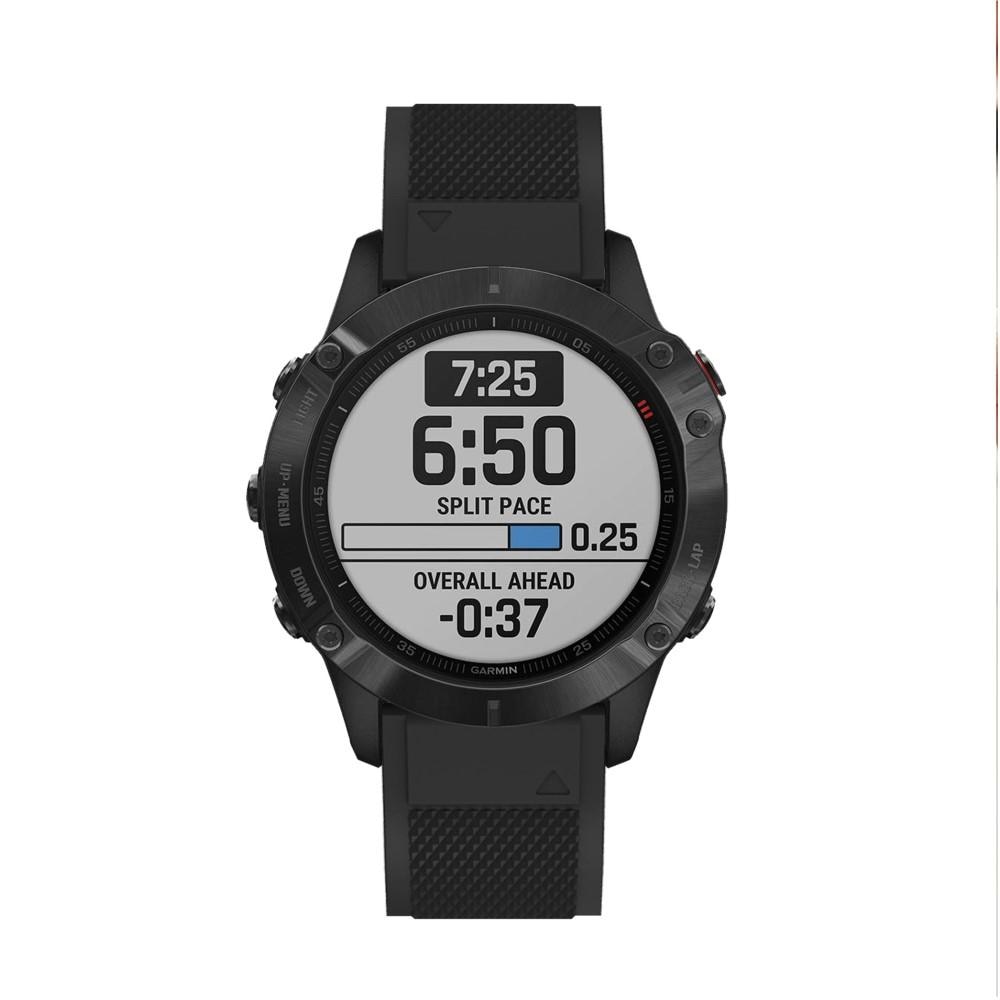 Garmin Fenix 6 Reim Silikon svart