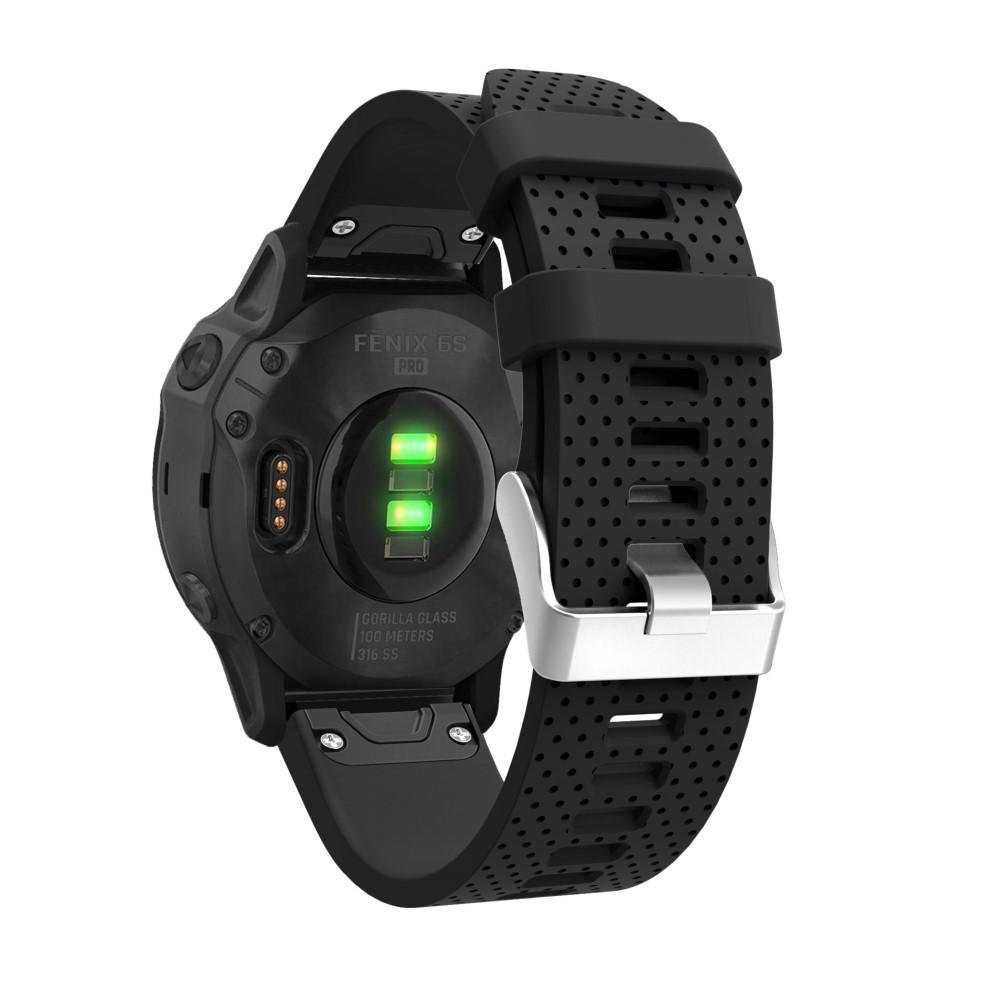 Garmin Fenix 6S/6S Pro/7S Reim Silikon svart