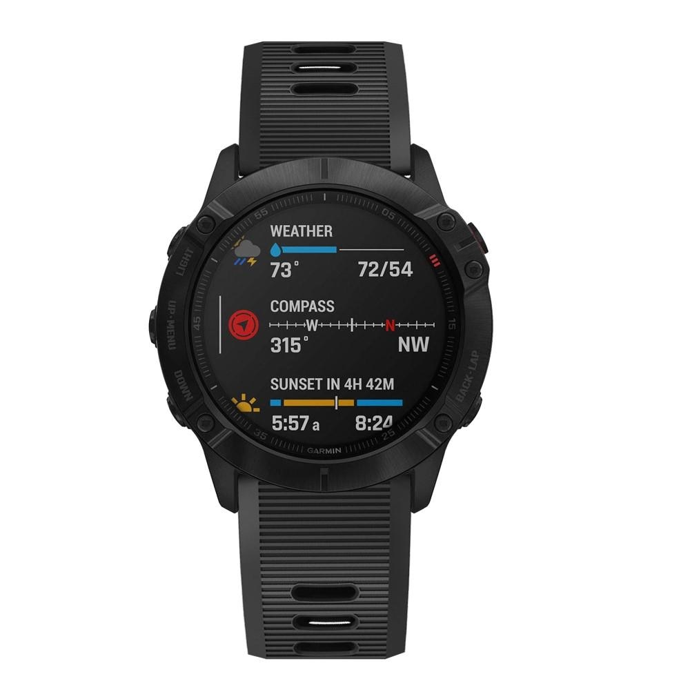 Garmin Fenix 7X Reim Silikon svart