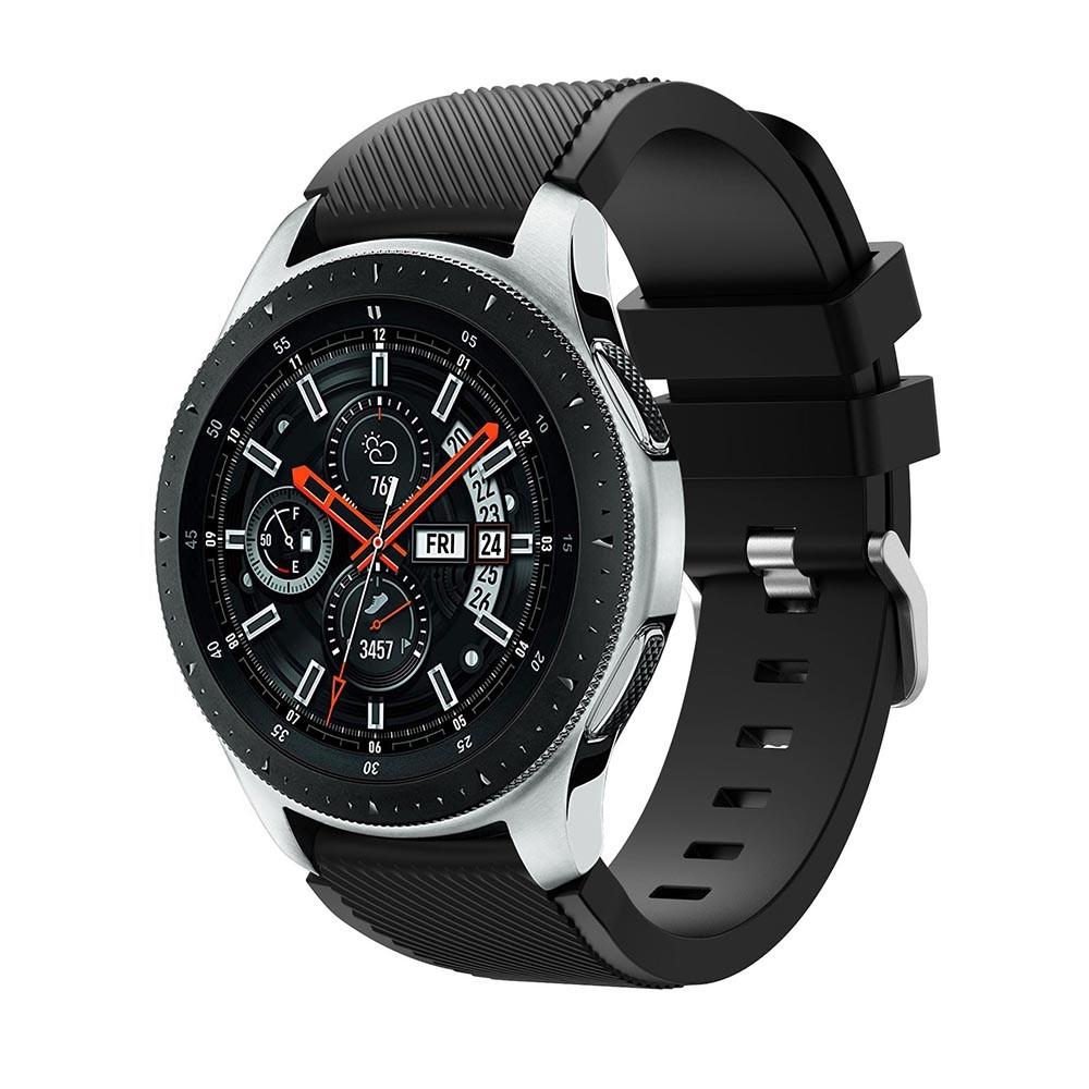 Silikonarmbånd Samsung Galaxy Watch 46mm/45mm svart