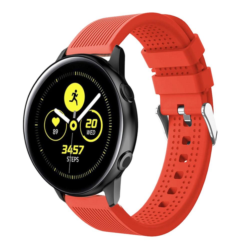 Silikonarmbånd Samsung Galaxy Watch Active/41mm/42mm rød
