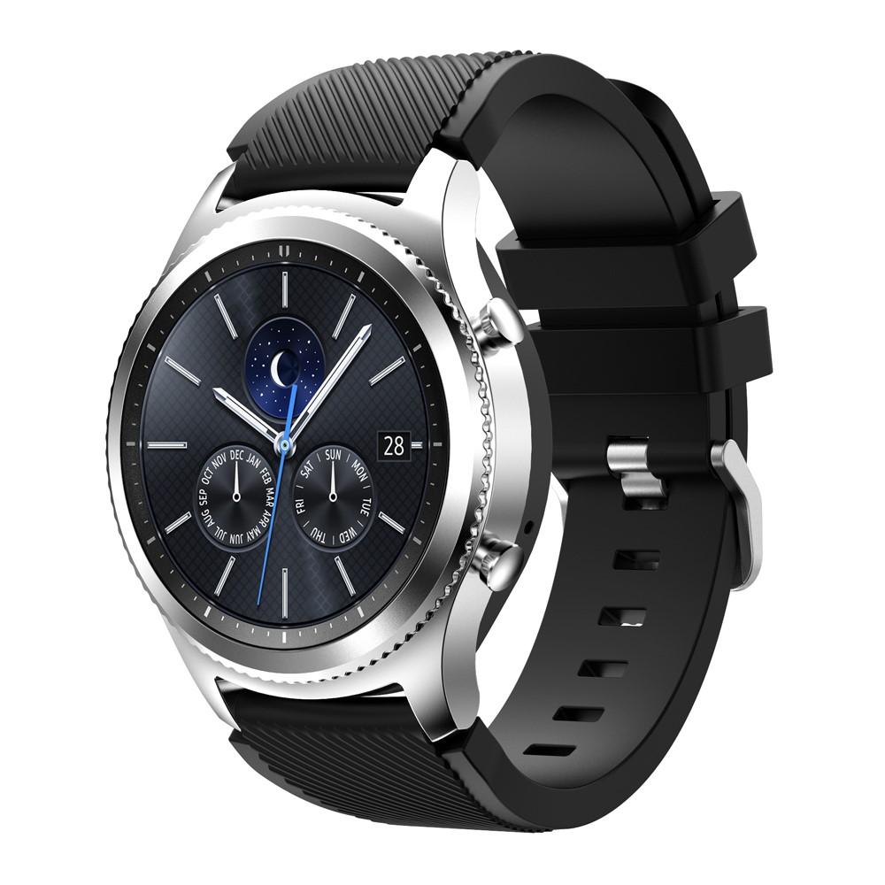 Samsung Gear S3 Frontier/S3 Classic Reim Silikon svart