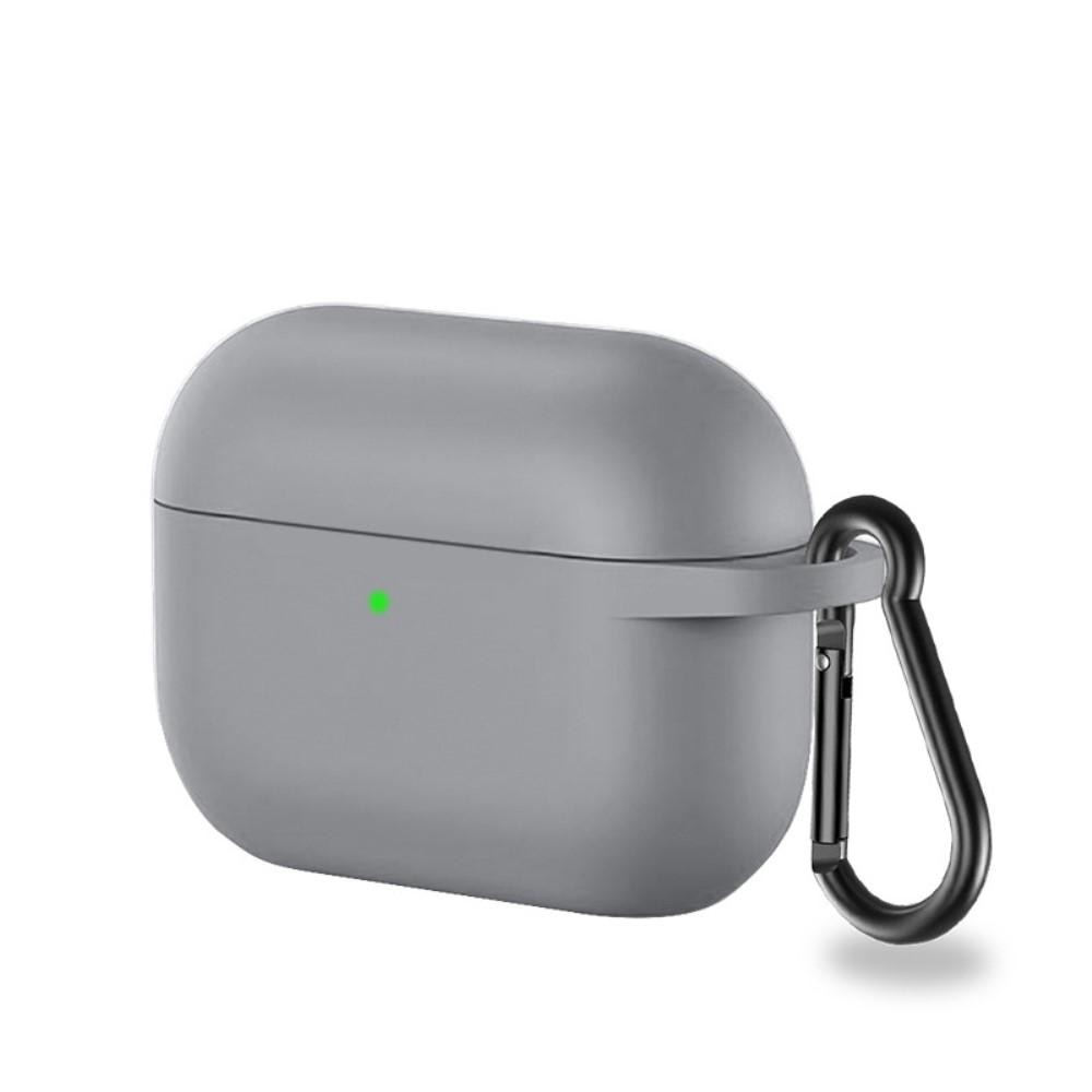 Silikondeksel med karabinkrok Apple AirPods Pro grå