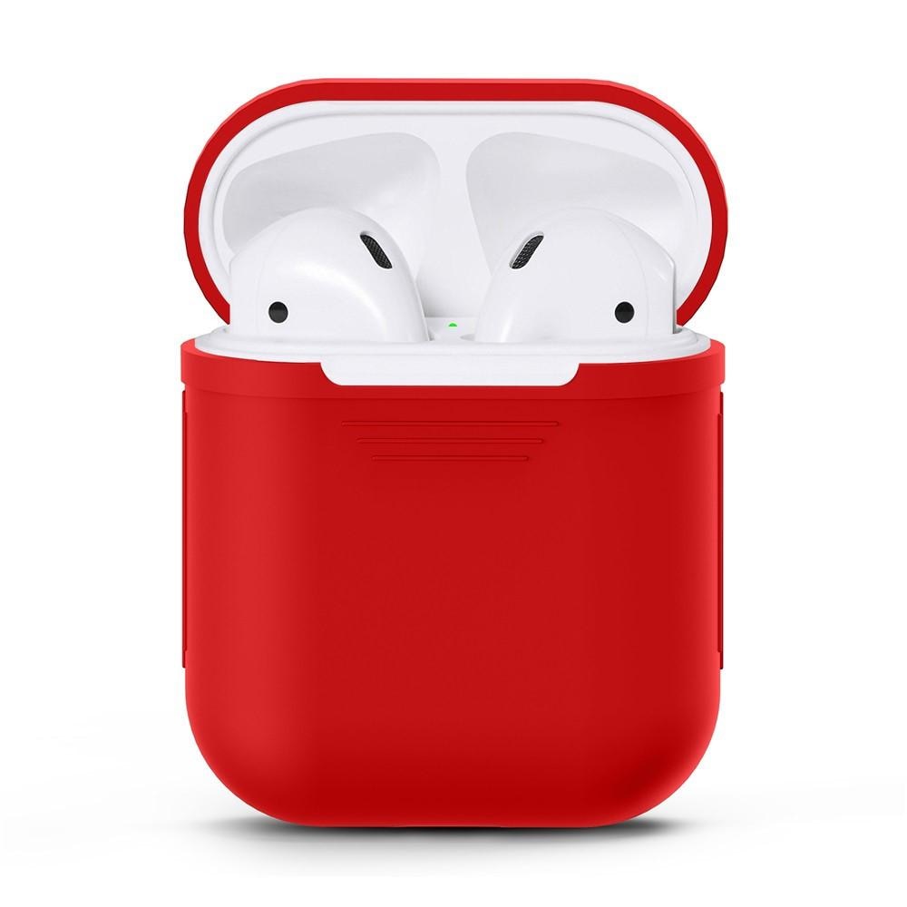 Silikondeksel Apple AirPods rød