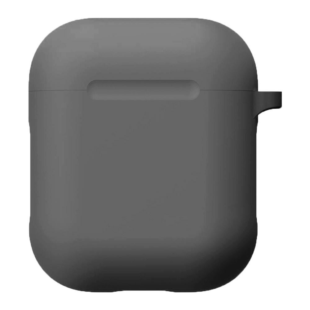 Silikondeksel med karabinkrok Apple AirPods grå