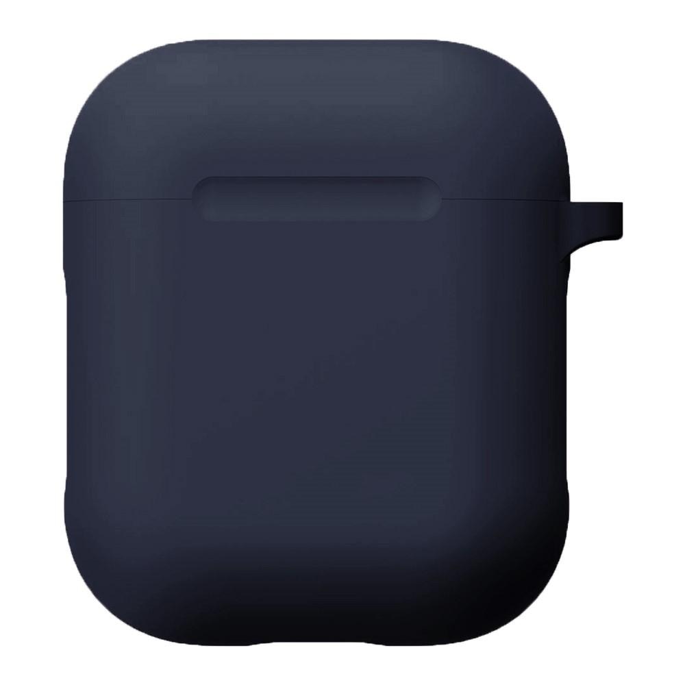 Silikondeksel med karabinkrok Apple AirPods marineblå