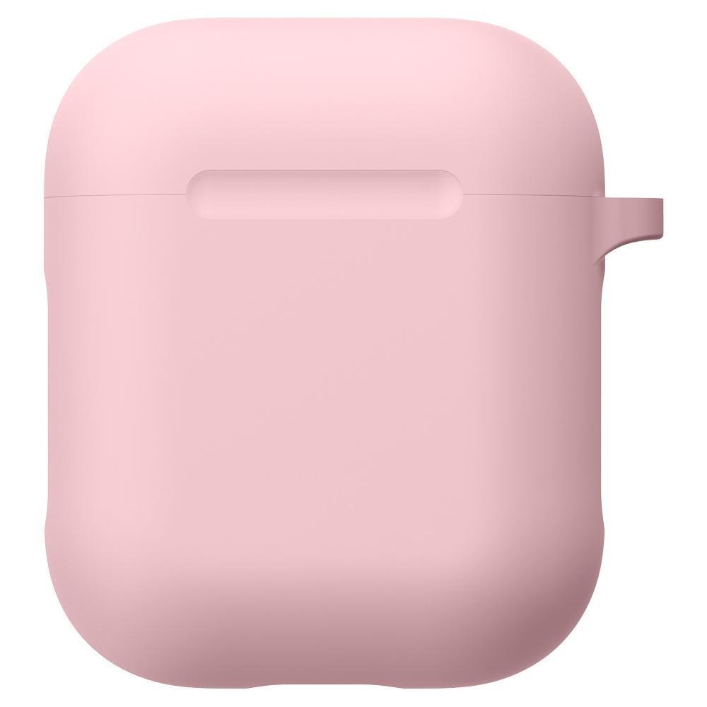Silikondeksel med karabinkrok Apple AirPods rosa