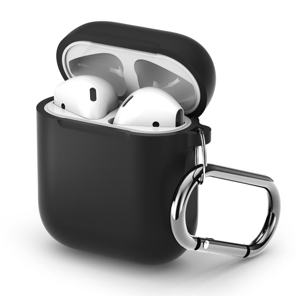 Silikondeksel med karabinkrok Apple AirPods svart