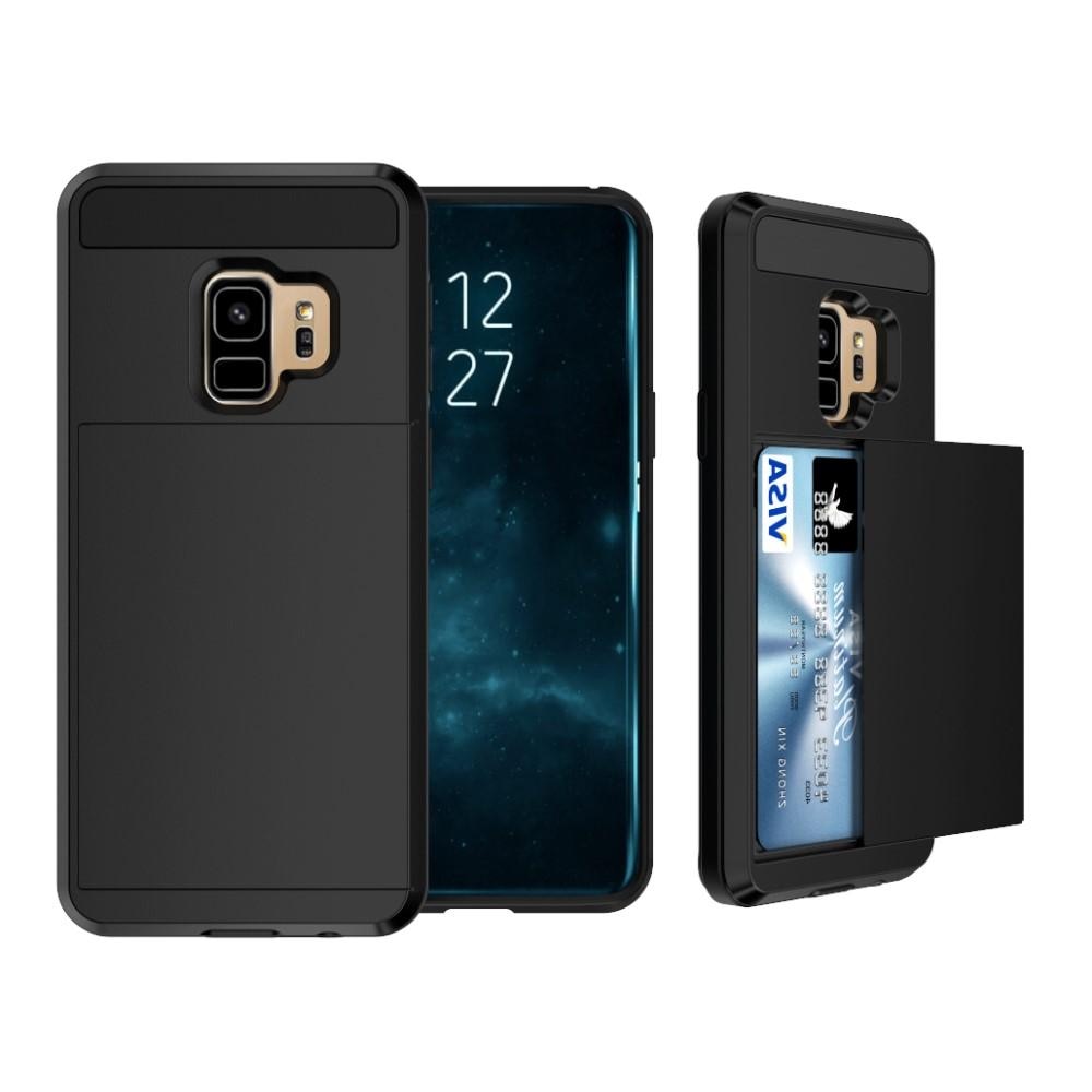 Deksel Kortholder Samsung Galaxy S9 Plus Svart