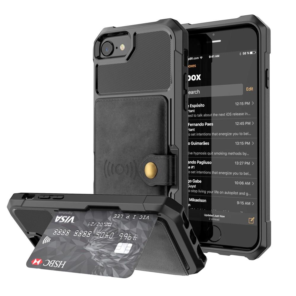 Tough Multi-slot Case iPhone 8 svart