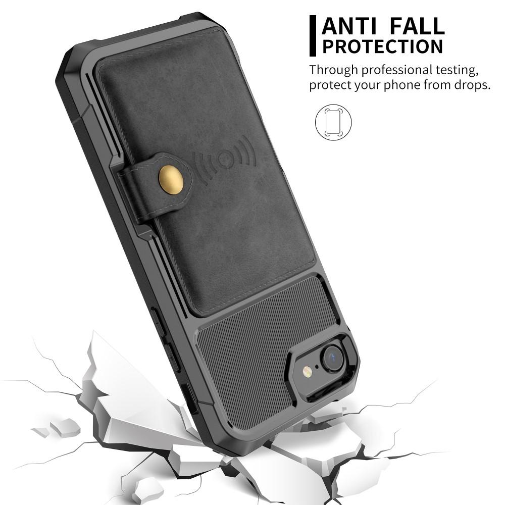 Tough Multi-slot Case iPhone SE (2022) svart