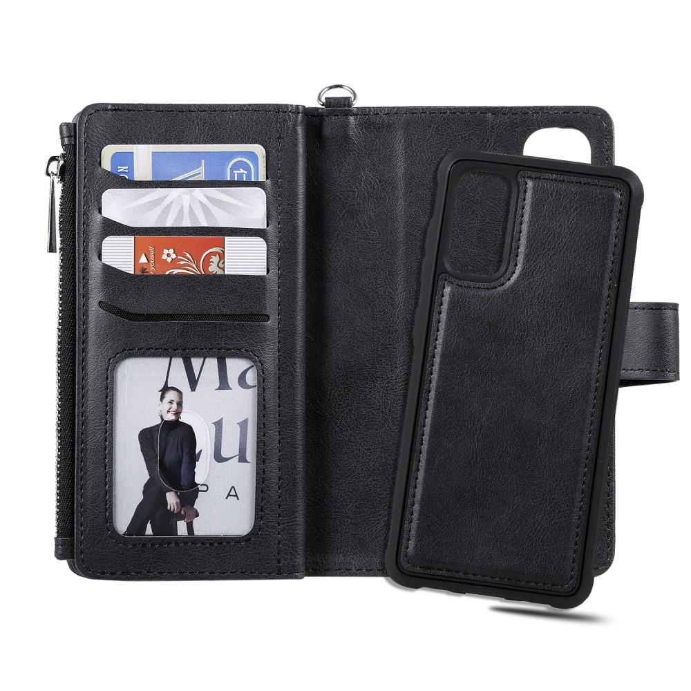 Zipper Magnet Wallet Galaxy S20 svart