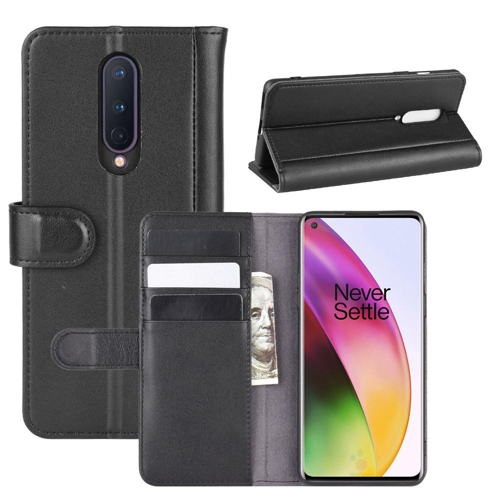 Ekte Lærveske  OnePlus 8 Svart