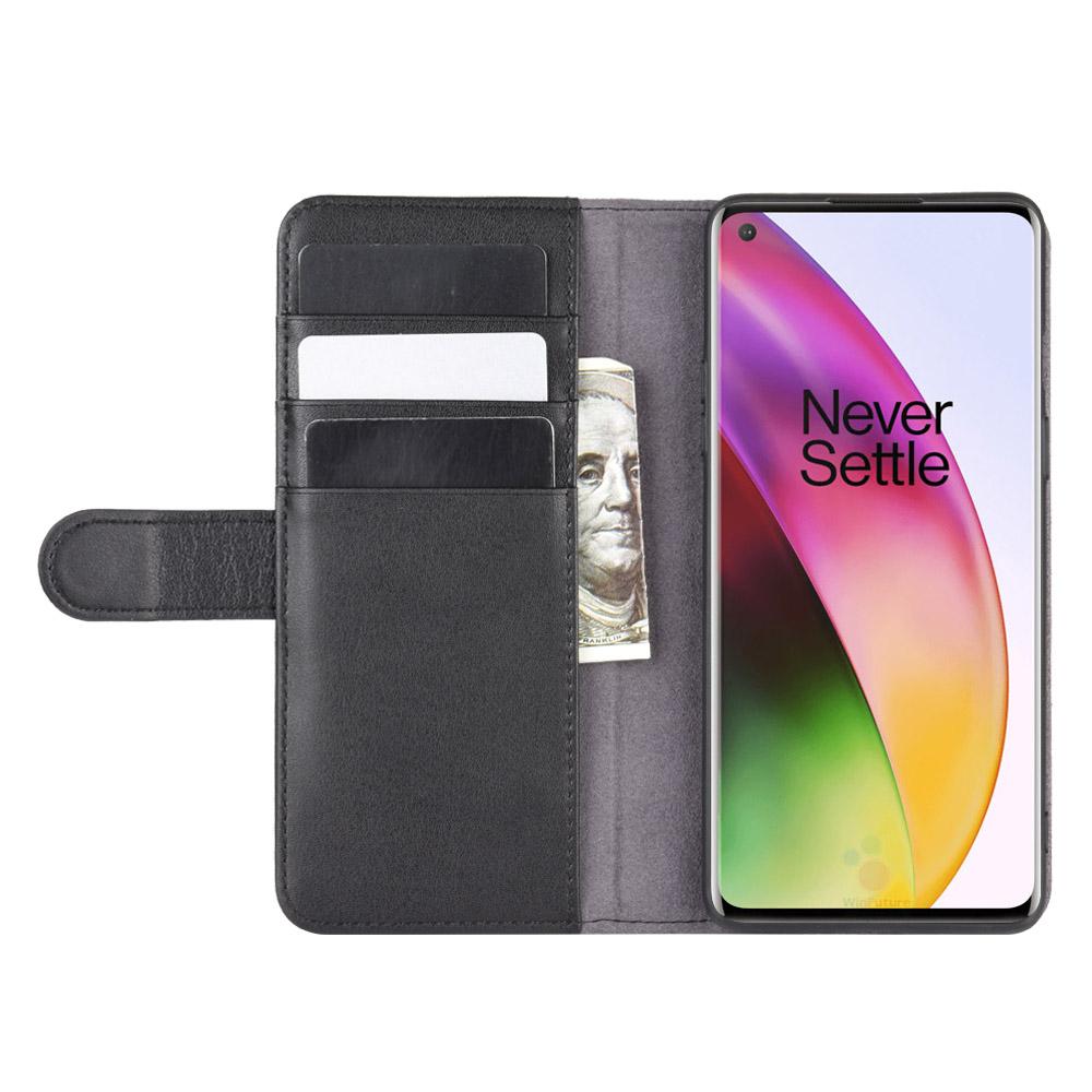 Ekte Lærveske  OnePlus 8 Svart