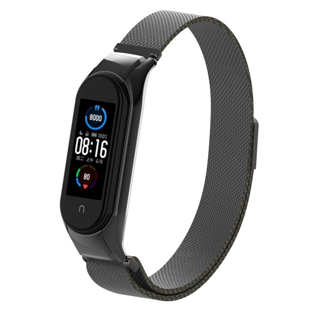 Xiaomi Mi Band 5/6 Reim Milanese Loop svart