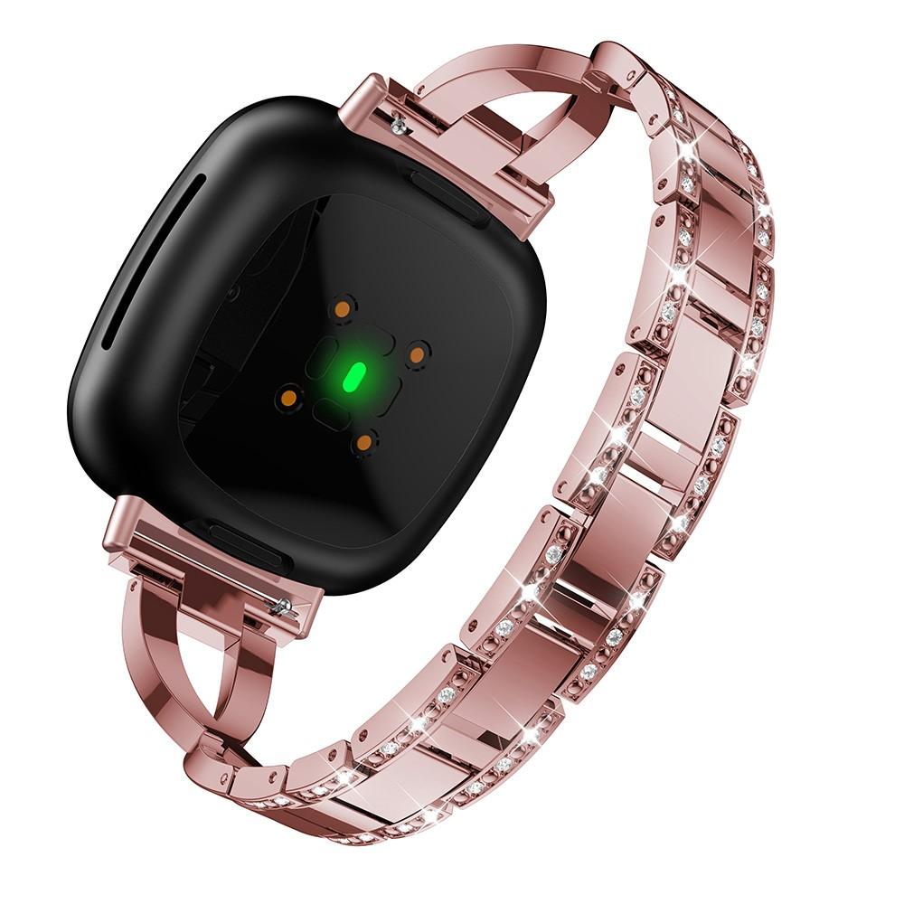 Crystal Bracelet Fitbit Versa 3/Fitbit Sense Pink