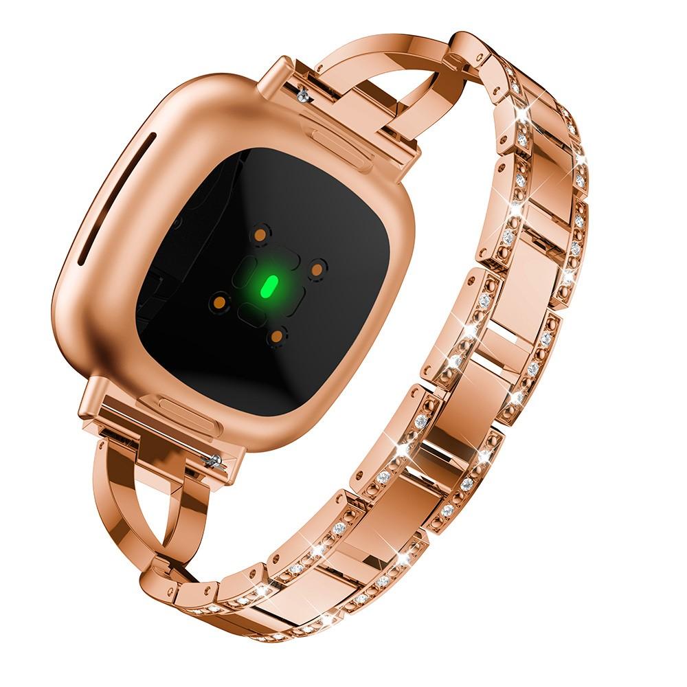 Crystal Bracelet Fitbit Sense 2 Rose Gold