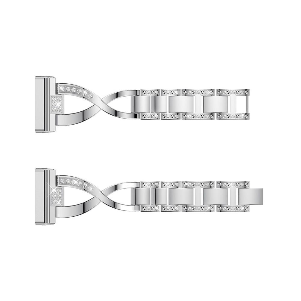 Crystal Bracelet Fitbit Versa 4 sølv