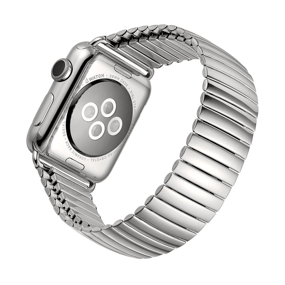 Apple Watch 38mm Elastisk Metall Reim sølv