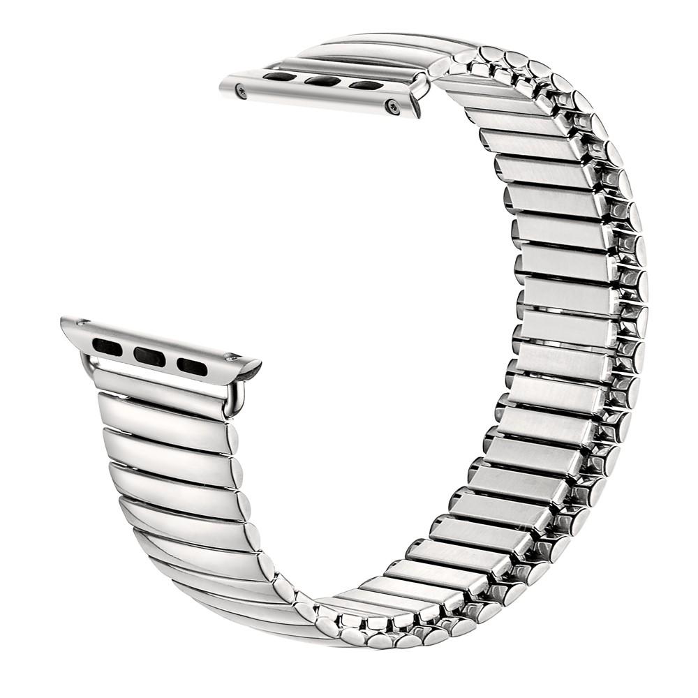 Apple Watch Ultra 2 49mm Elastisk Metall Reim sølv