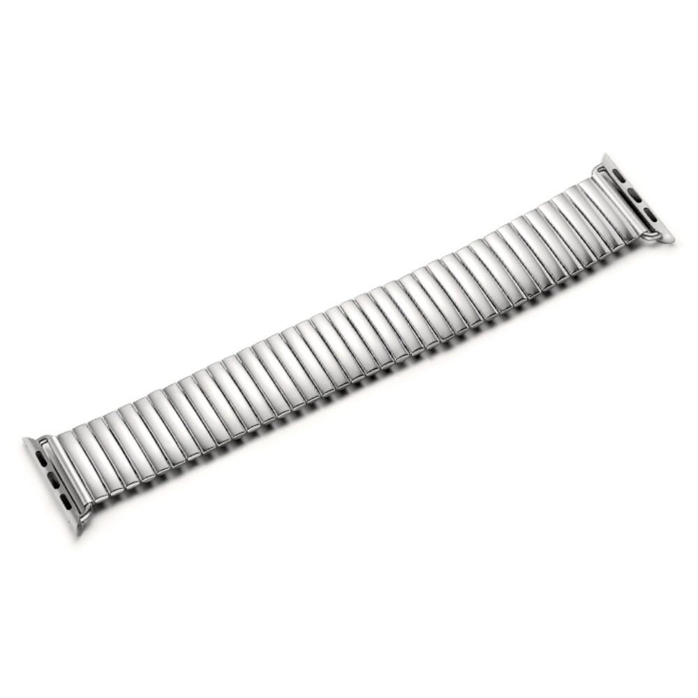 Apple Watch Ultra 2 49mm Elastisk Metall Reim sølv