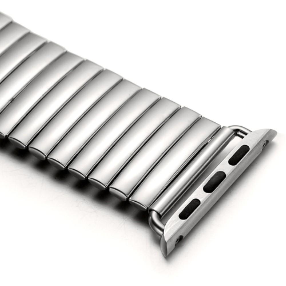 Apple Watch Ultra 2 49mm Elastisk Metall Reim sølv