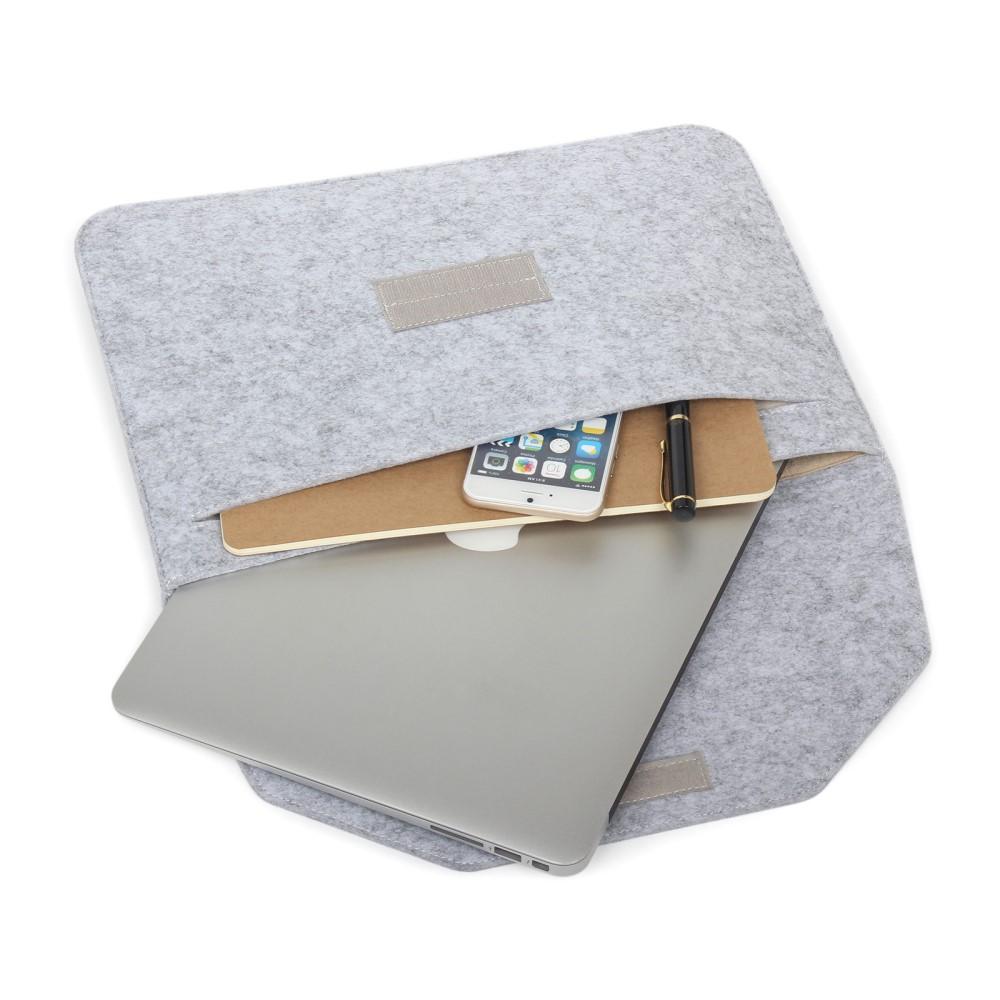 Laptopdeksel i filt 15,4" grå
