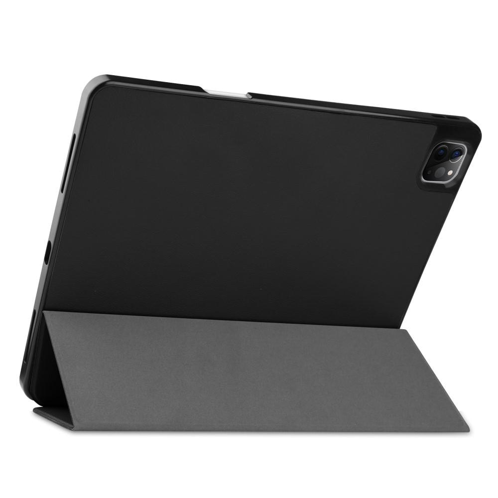 Etui Tri-fold Pencil-holder iPad Pro 12.9 5th Gen (2021) svart