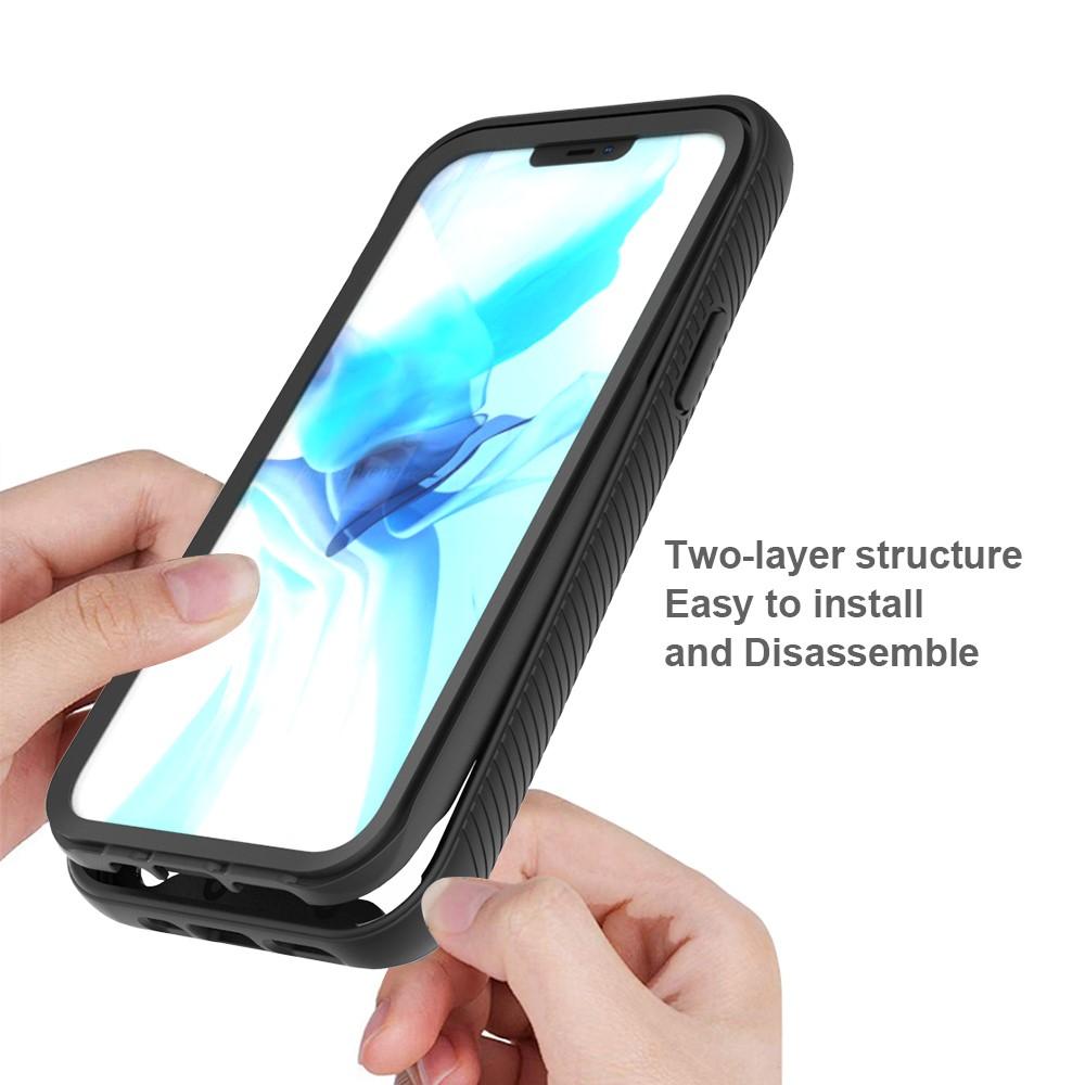 Full Cover Deksel iPhone 12/iPhone 12 Pro Svart