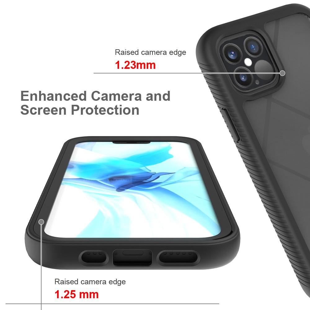 Full Cover Deksel iPhone 12/iPhone 12 Pro Svart