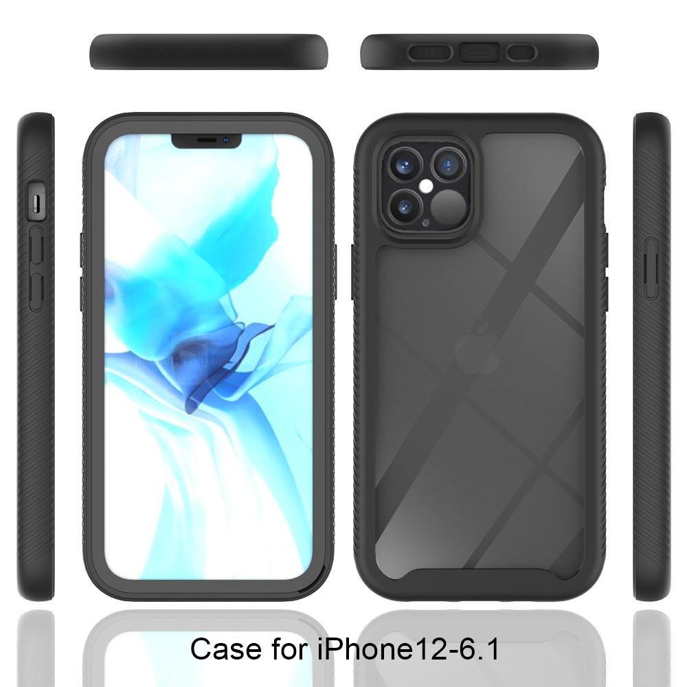 Full Cover Deksel iPhone 12/iPhone 12 Pro Svart