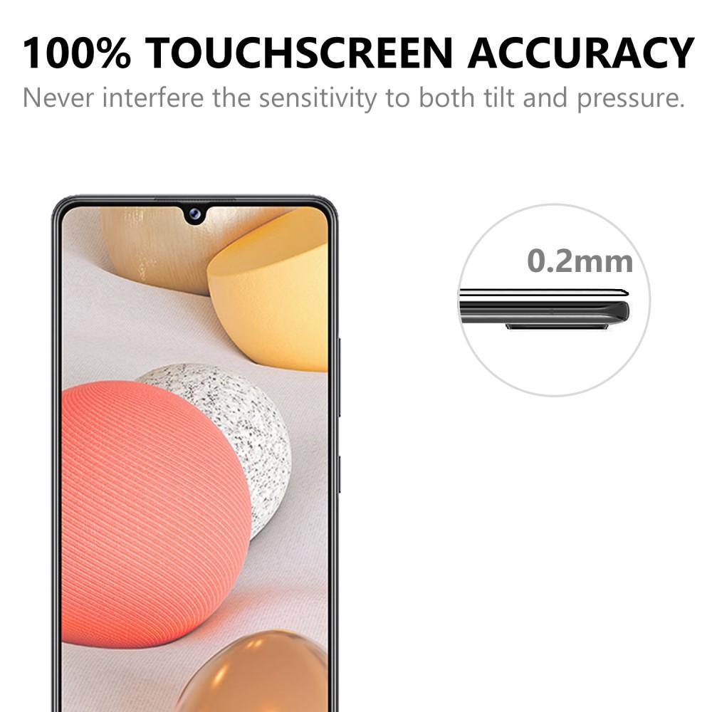 Heldekkende Skjermbeskytter Herdet Glass Galaxy A42 5G svart