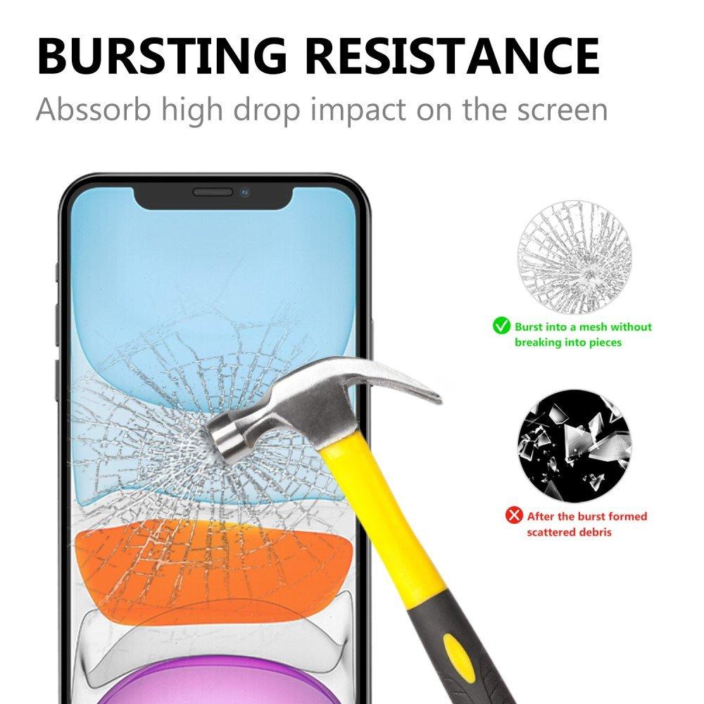 Heldekkende Skjermbeskytter Herdet Glass iPhone 12/12 Pro svart