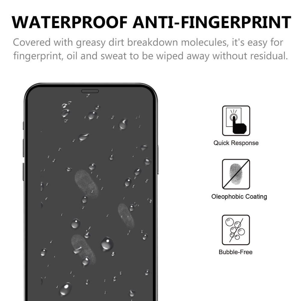 Heldekkende Skjermbeskytter Herdet Glass iPhone 12/12 Pro svart