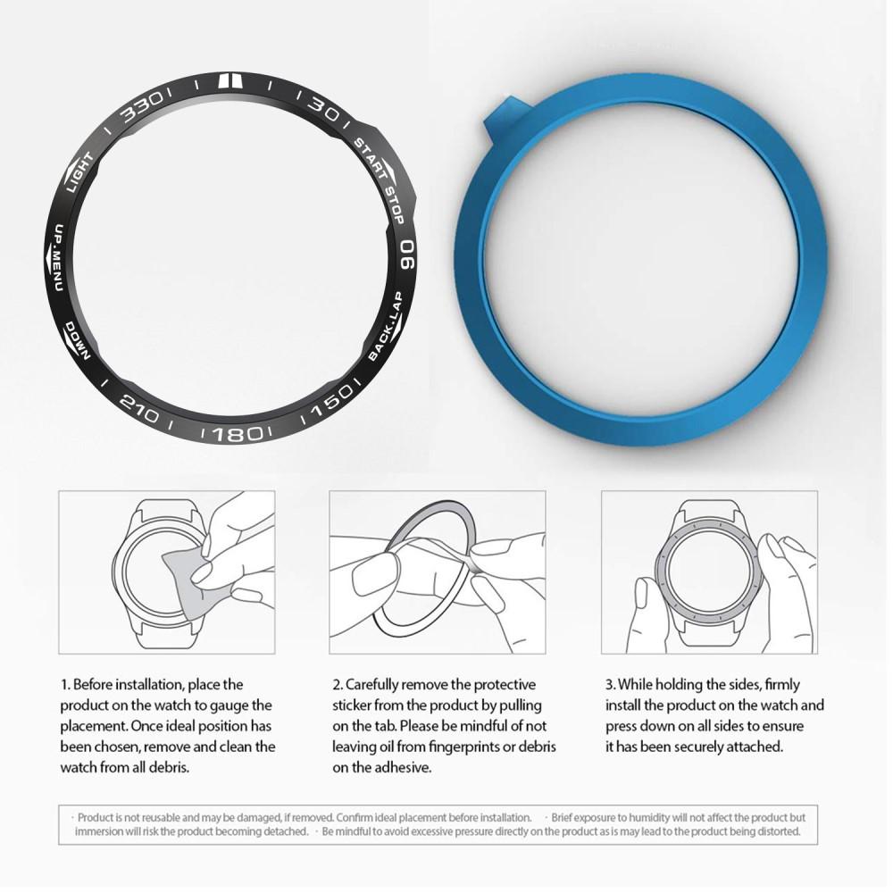 Ramme Garmin Fenix 6X svart