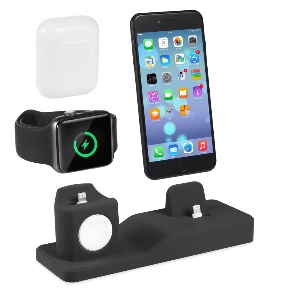 Ladestativ 3-in-1 Apple AirPods/Watch/iPhone svart