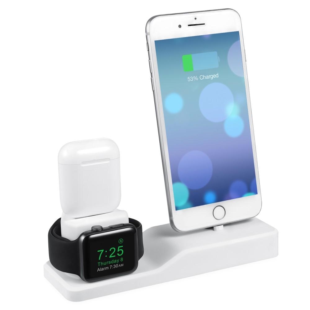 Ladestativ 3-in-1 Apple AirPods/Watch/iPhone hvit