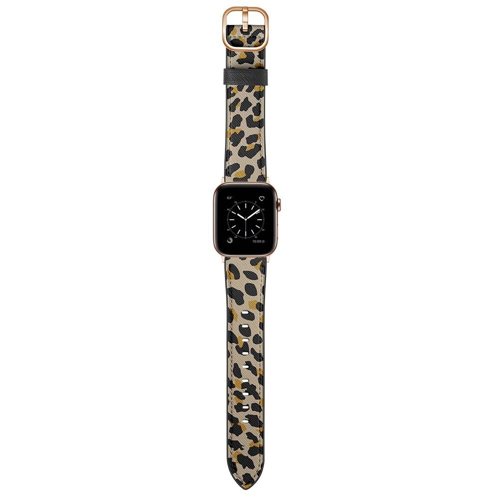 Apple Watch 45mm Series 9 Reim Lær leopard