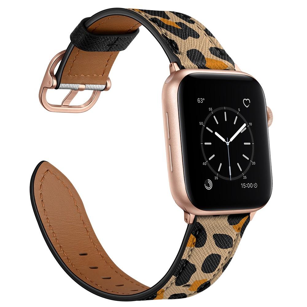 Apple Watch Series 8 45mm Reim Lær Leopard
