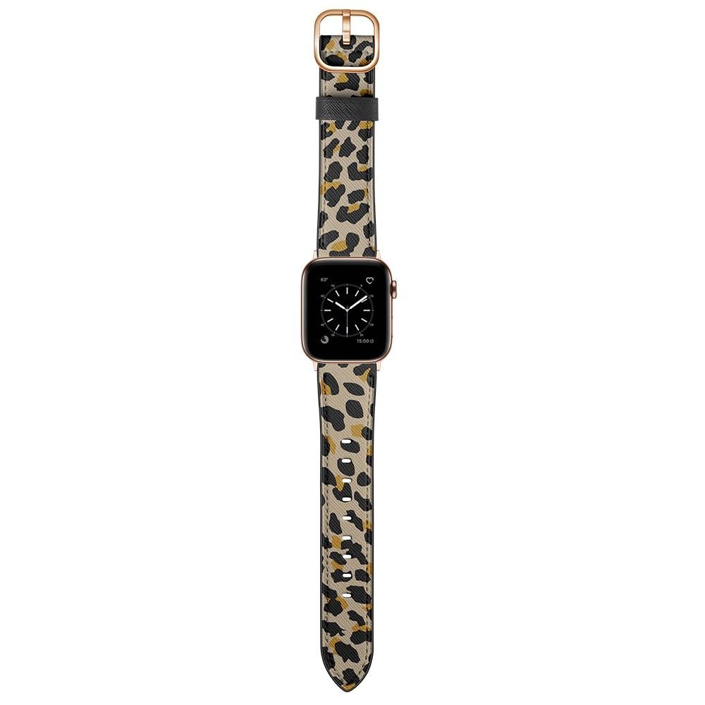 Apple Watch Series 8 45mm Reim Lær Leopard