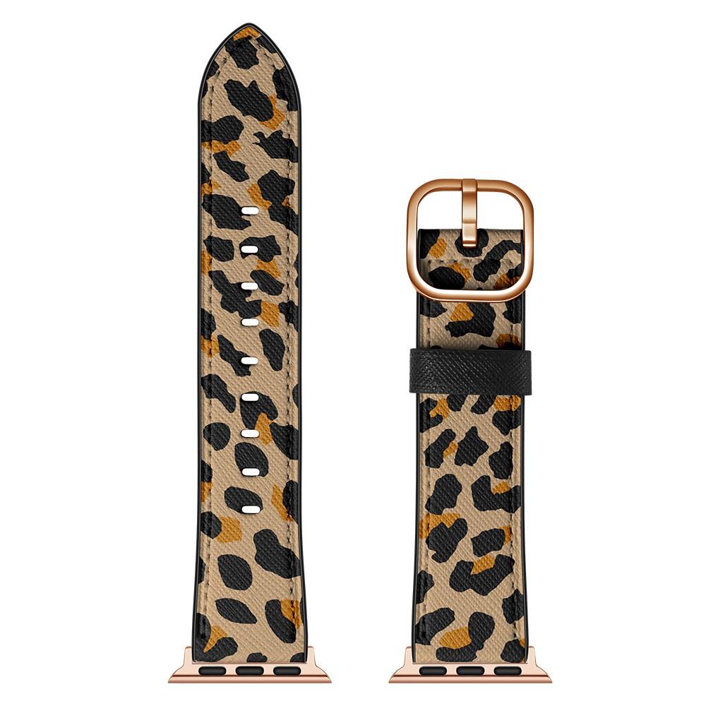 Apple Watch Series 8 45mm Reim Lær Leopard