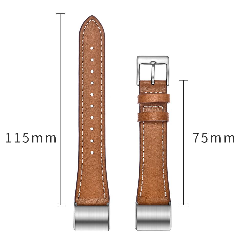 Fitbit Charge 2 Reim Lær Brun