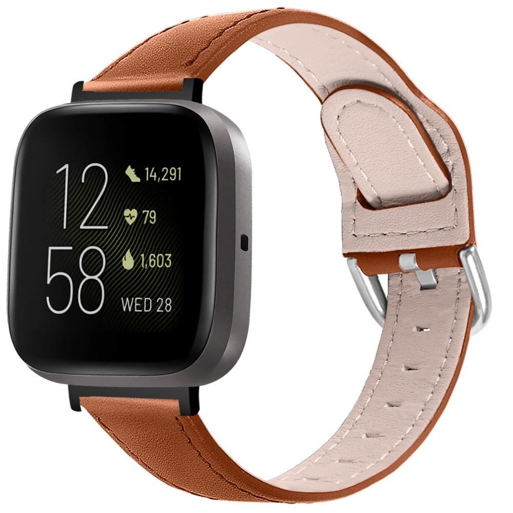 Fitbit Versa 3/Sense Reim Lær brun