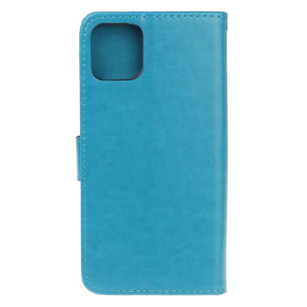 Lærveske Sommerfugler iPhone 12 Mini Blå